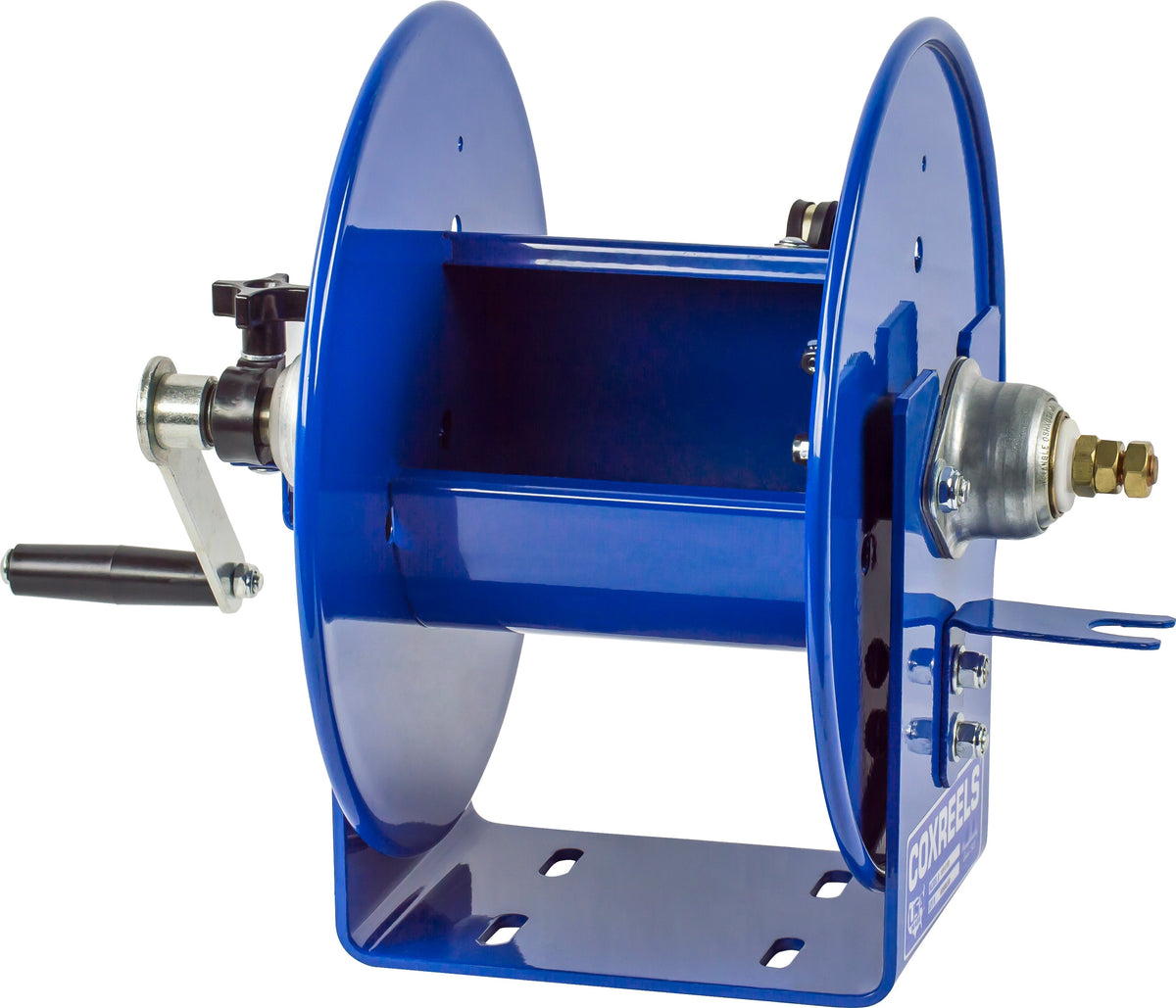 112WCL-6-10 by Coxreels | 100WCL Series | Hand Crank Welding Cable Reel | #1/0 Cable, 450A | Steel | 100ft Capacity, Cable Not Included