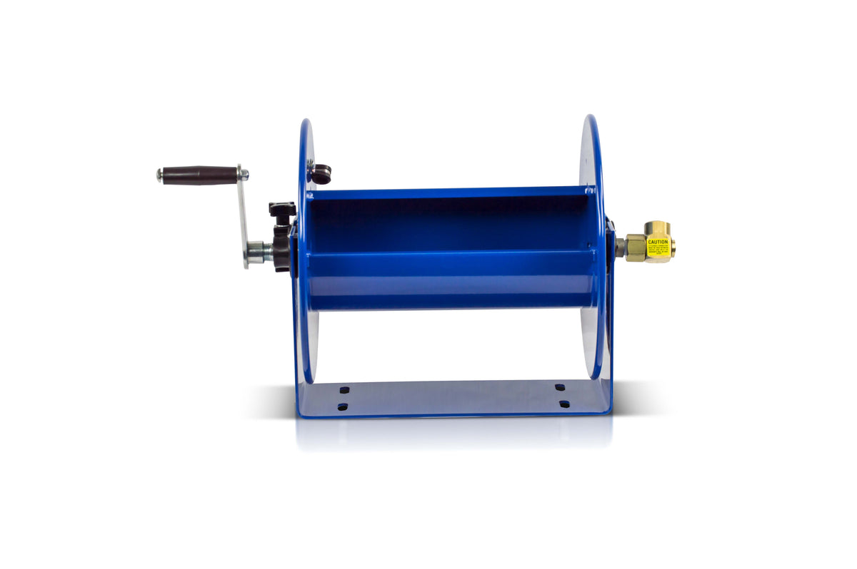 117-4-350 by Coxreels | 100 Series | 4,000 PSI Hand Crank Hose Reel | 1/2" Hose ID, 1/2" FNPT Inlet | Steel | 350ft Capacity, Hose Not Included