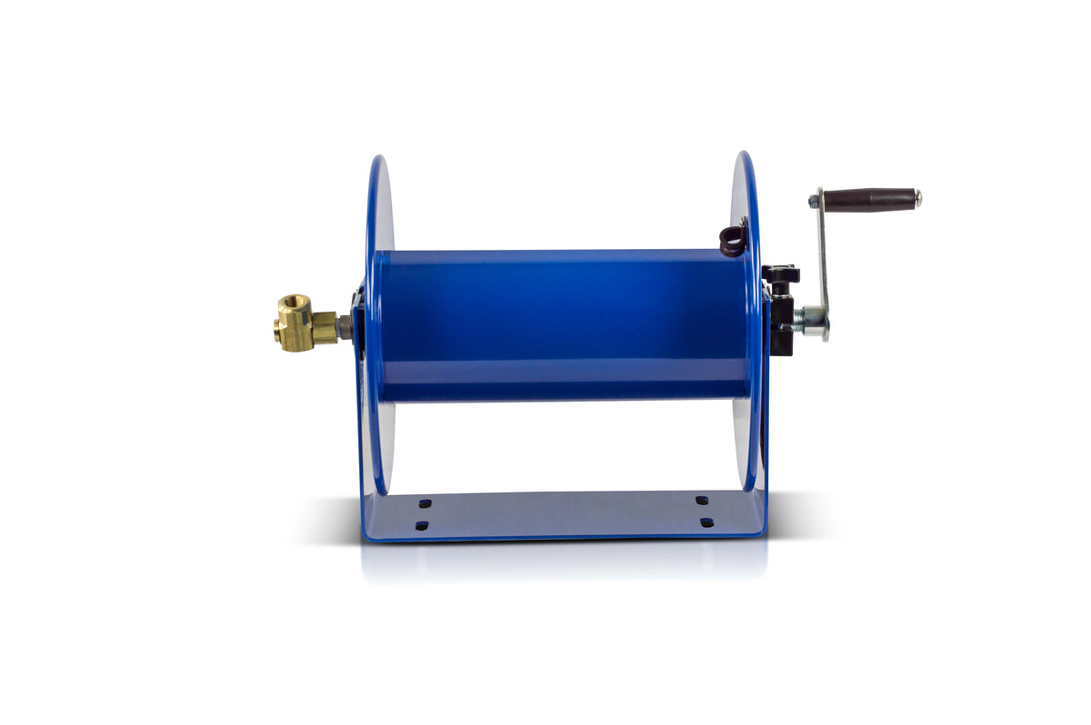 117-4-225 by Coxreels | 100 Series | 4,000 PSI Hand Crank Hose Reel | 1/2" Hose ID, 1/2" FNPT Inlet | Steel | 225ft Capacity, Hose Not Included