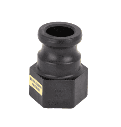 100AB by Banjo | Cam Lever Coupling | Part A | 1" Male Adapter x 1" Female Thread BSP | 75 PSI | Polypropylene | Pack of 10