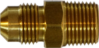 10265L by Midland | SAE 45° Flare Fitting | Light Pattern | 3/8" Male SAE 45° Flare x 1/2" Male NPTF | Adapter | Brass