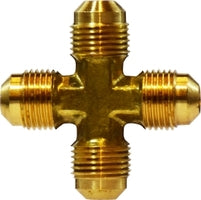10376 by Midland | SAE 45° Flare Fitting | Forged Flare | 1/2" Male SAE 45° Flare | Cross | Brass