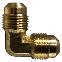 704055-08 by Midland | Lead Free 45° SAE Flare Fitting | Union | 1/2" Male Flare x 1/2" Male Flare | 90° Elbow | Brass | Replaces: 10409LF