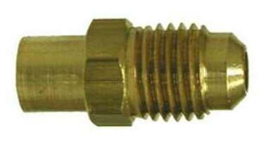 10612 by Midland | SAE 45° Flare Fitting | Flare Sweat Fitting | 3/8" Male SAE 45° Flare x 3/8" Sweat Adapter | Straight | Brass