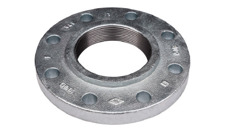 108039 by Midland | Reducing Threaded Companion Flange | 6" x 2-1/2" | Class 125 Pattern | Galvanized Ductile Iron