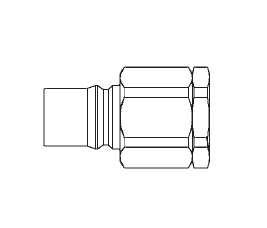 12K41C Hansen® by Danfoss | HK 10/12/20 Series | 1-1/4" Female NPTF x 1-1/2" ISO 7241-1 B Interchange High Impulse Quick Disconnect | Male Plug | Standard Buna Seal | Steel