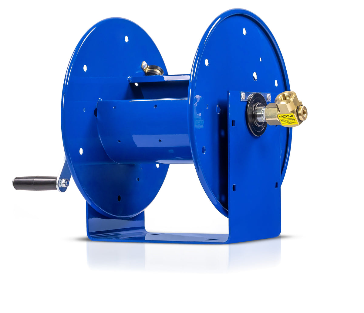 112-3-100 by Coxreels | 100 Series | 4,000 PSI Hand Crank Hose Reel | 3/8" Hose ID, 3/8" FNPT Inlet | Steel | 100ft Capacity, Hose Not Included