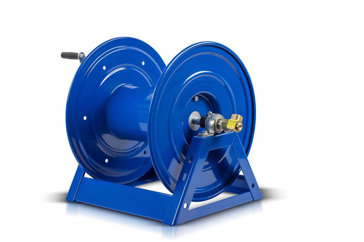 1125-4-200 by Coxreels | 1125 Series | 3,000 PSI Hand Crank Hose Reel | 1/2" Hose ID, 1/2" FNPT Inlet | Steel | 200ft Capacity, Hose Not Included
