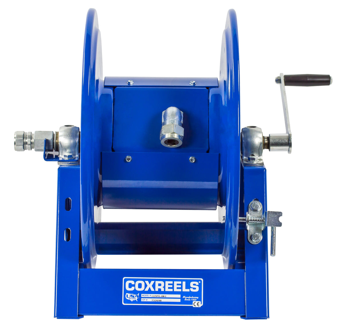 1125PCL-8-C by Coxreels | 1125PCL Series | Hand Crank Cord Reel | 10/3 or 8/3 SO Cord, 30A, 600V | Steel | 200ft (10/3) or 175ft (8/3) Capacity, Cord Not Included