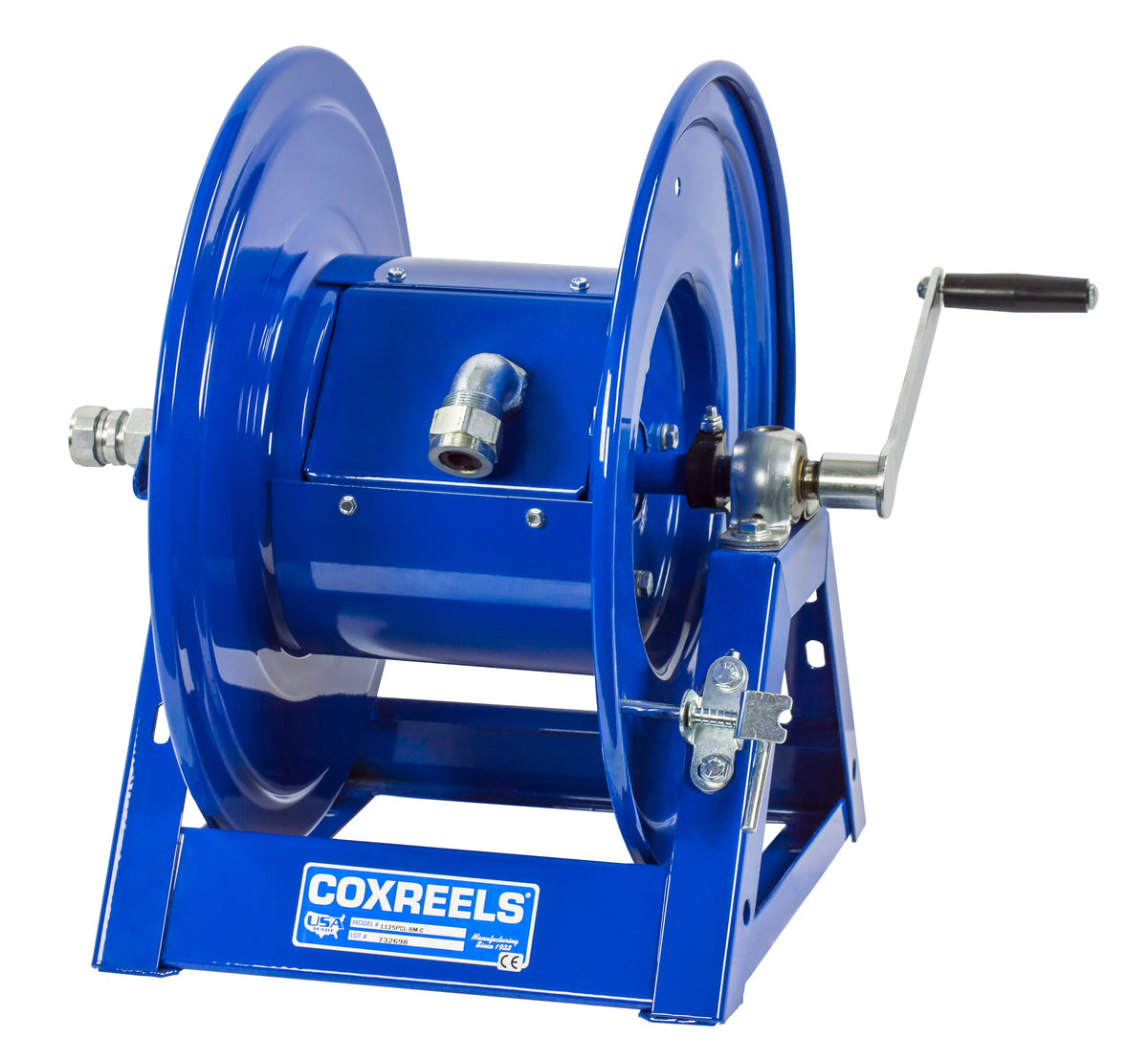 1125PCL-8M-C by Coxreels | 1125PCL Series | Hand Crank Cord Reel | 10/3 or 8/3 SO Cord, 45A, 600V | Steel | 200ft (10/3) or 175ft (8/3) Capacity, Cord Not Included