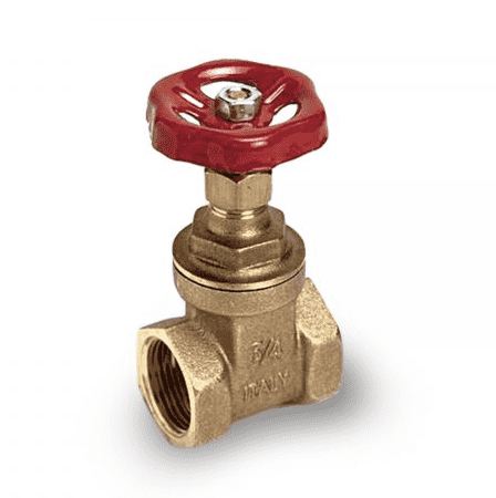 112L00 by RuB Inc. | Gate Valve | 2-1/2" Female NPT x 2-1/2" Female NPT | Brass | Pack of 2