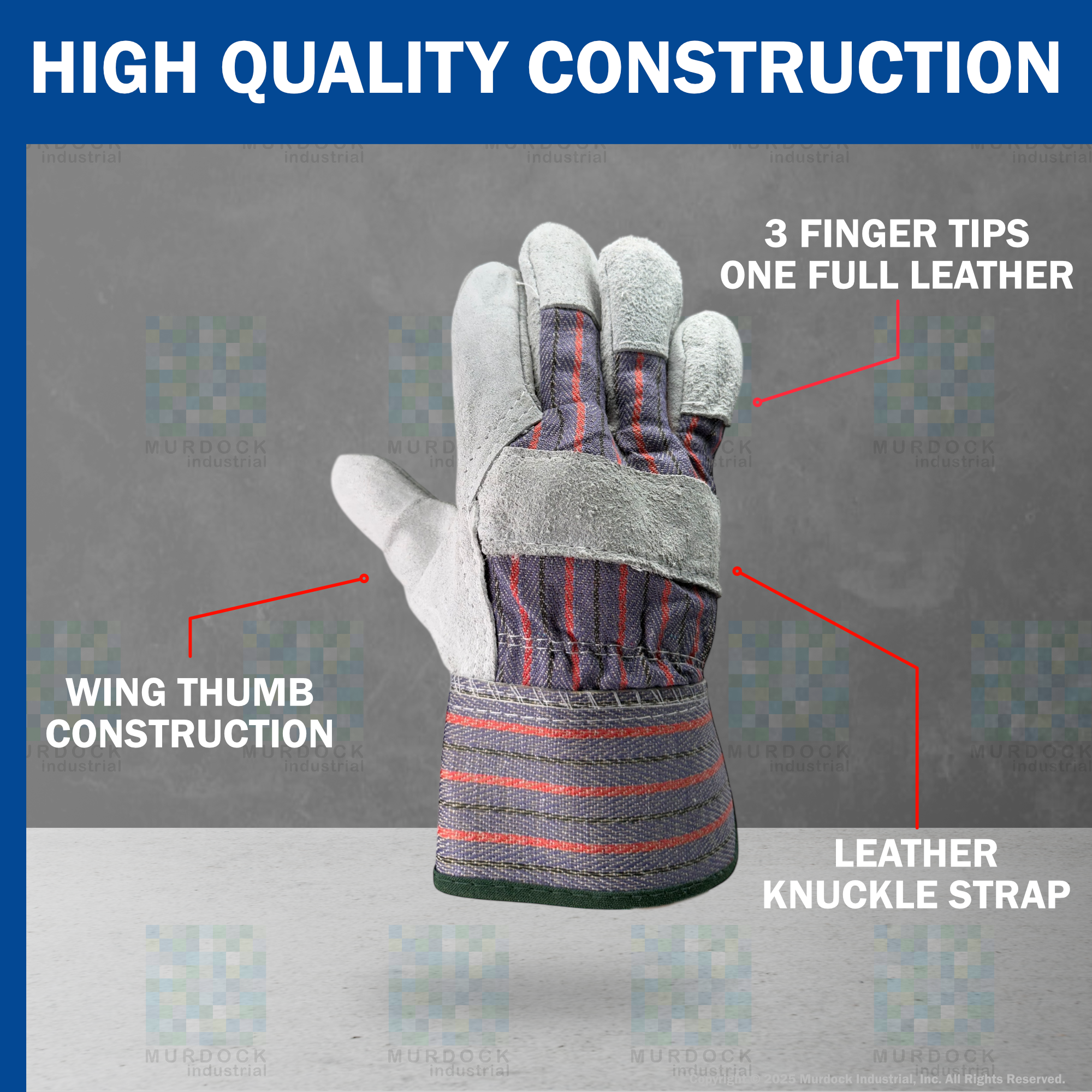 1160-M by Seattle Gloves | Leather Palm Glove | Medium | Pack of 12