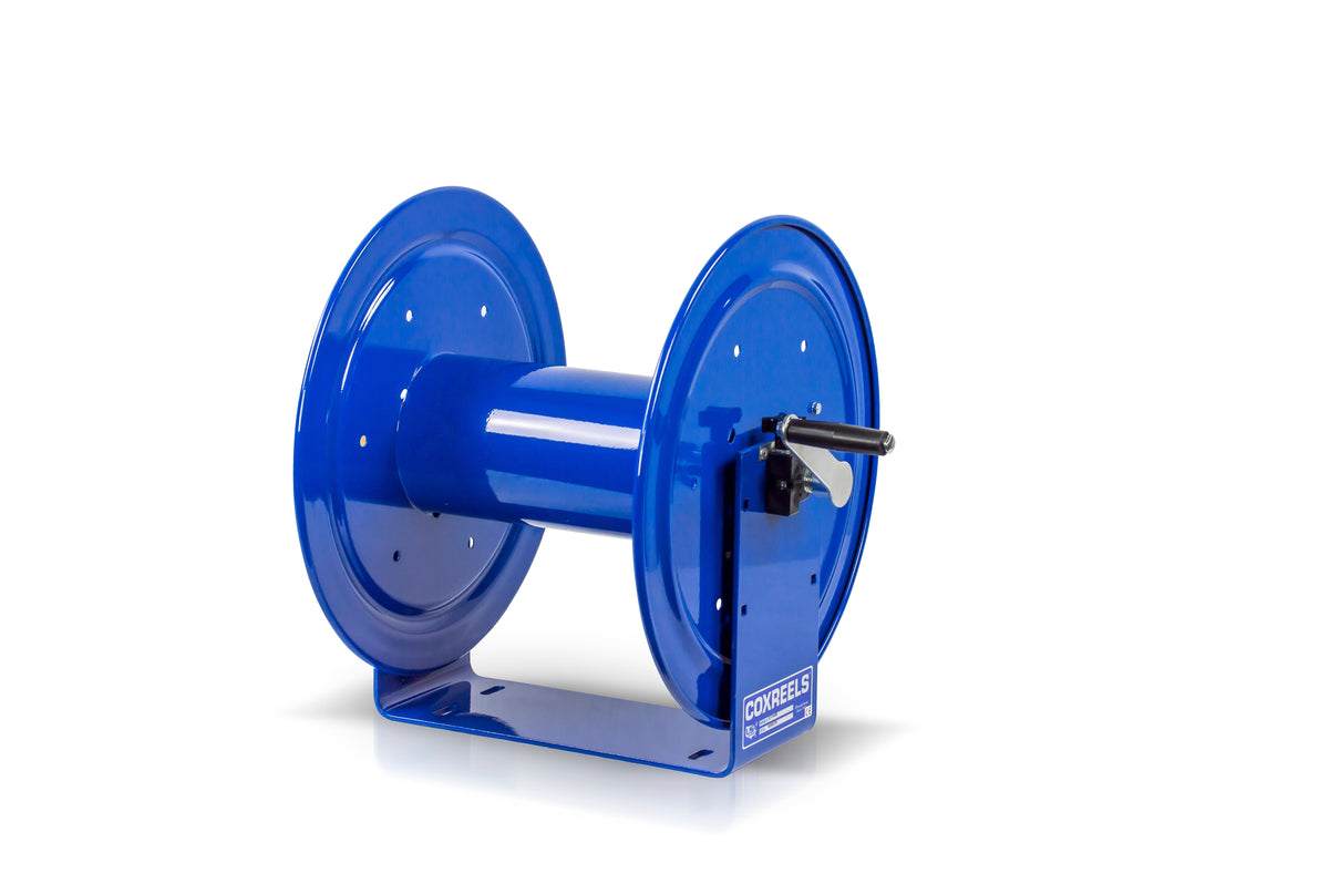 117-3-400 by Coxreels | 100 Series | 4,000 PSI Hand Crank Hose Reel | 3/8" Hose ID, 3/8" FNPT Inlet | Steel | 400ft Capacity, Hose Not Included