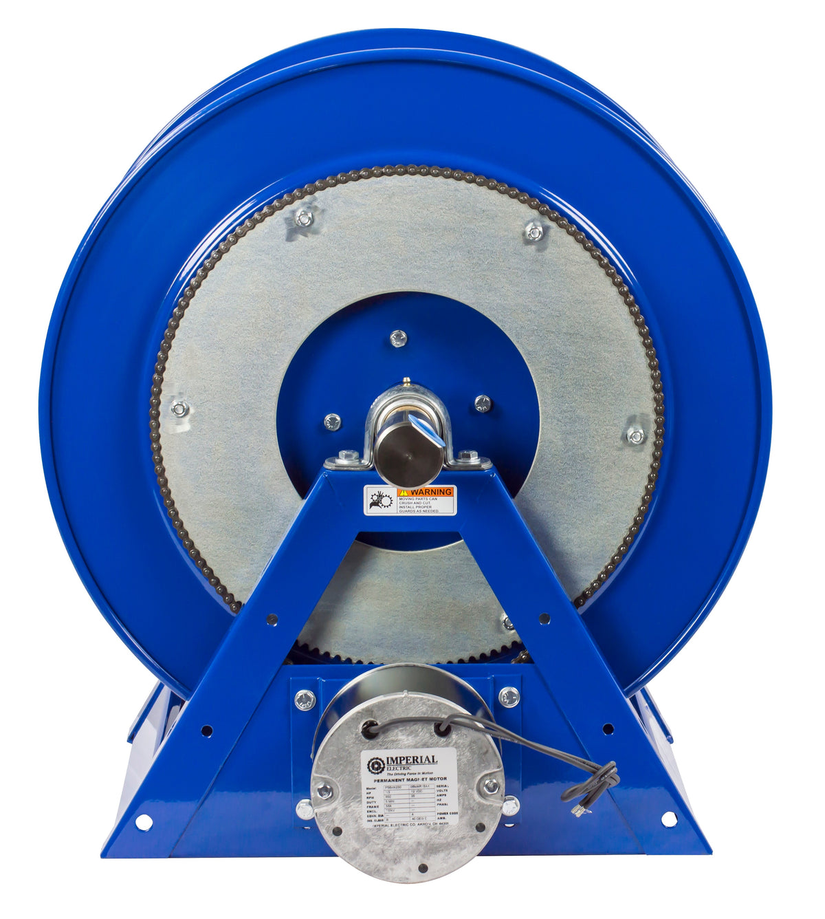 1175-6-100-E by Coxreels | 1175 Series | 3,000 PSI Motor Driven Hose Reel | 12V DC 1/3 HP Electric Motor | 1" Hose ID, 1" FNPT Inlet | Steel | 100ft Capacity, Hose Not Included