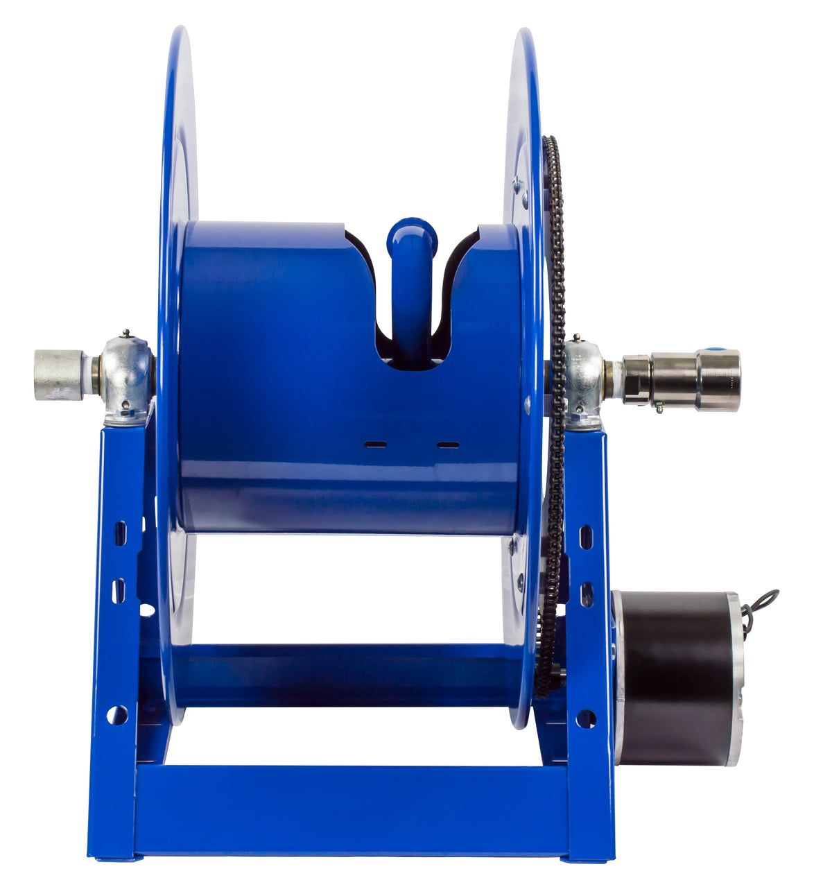 1175-6-135-E by Coxreels | 1175 Series | 3,000 PSI Motor Driven Hose Reel | 12V DC 1/3 HP Electric Motor | 1" Hose ID, 1" FNPT Inlet | Steel | 135ft Capacity, Hose Not Included