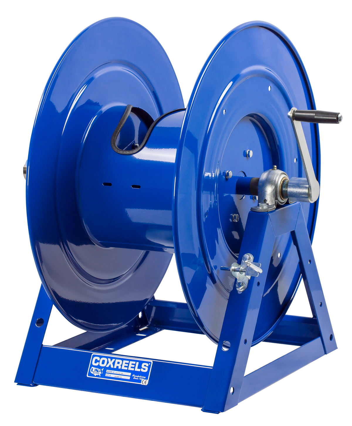 1175-6-135 by Coxreels | 1175 Series | 3,000 PSI Hand Crank Hose Reel | 1" Hose ID, 1" FNPT Inlet | Steel | 135ft Capacity, Hose Not Included