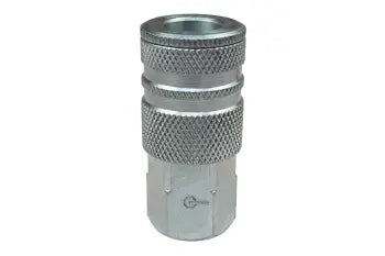 580 by Coilhose | Coilflow™ Industrial Interchange Coupler | Manual | 3/8" Body Size | 3/8" Female NPT Thread | Straight | Plated Steel (Type 58)