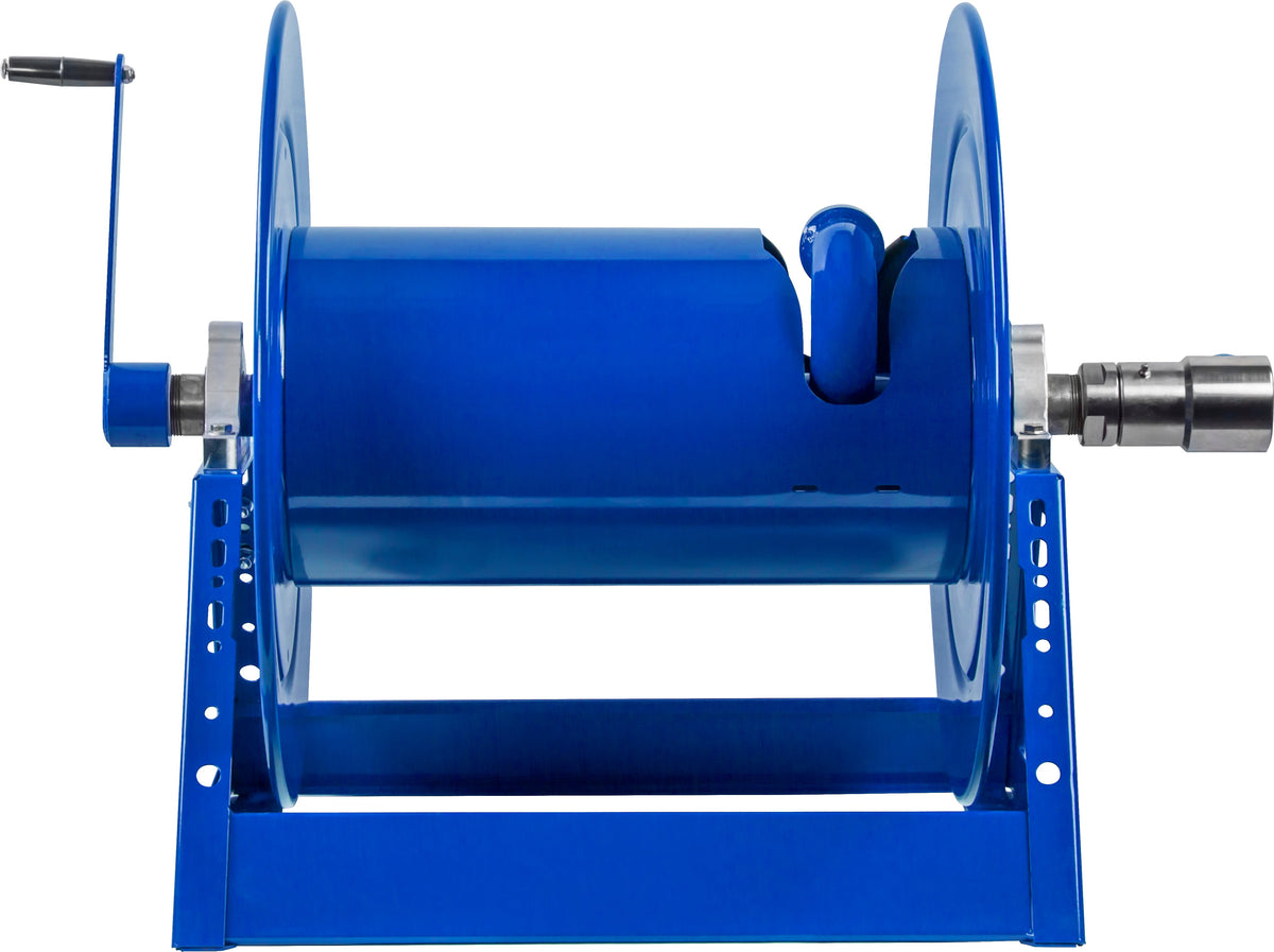 1185-3328-BUXX by Coxreels | 1185-BUXX Series | 3,000 PSI Hand Crank Hose Reel | 1-1/2" Hose ID, 1-1/2" FNPT Inlet | Steel | 250ft Capacity, Hose Not Included
