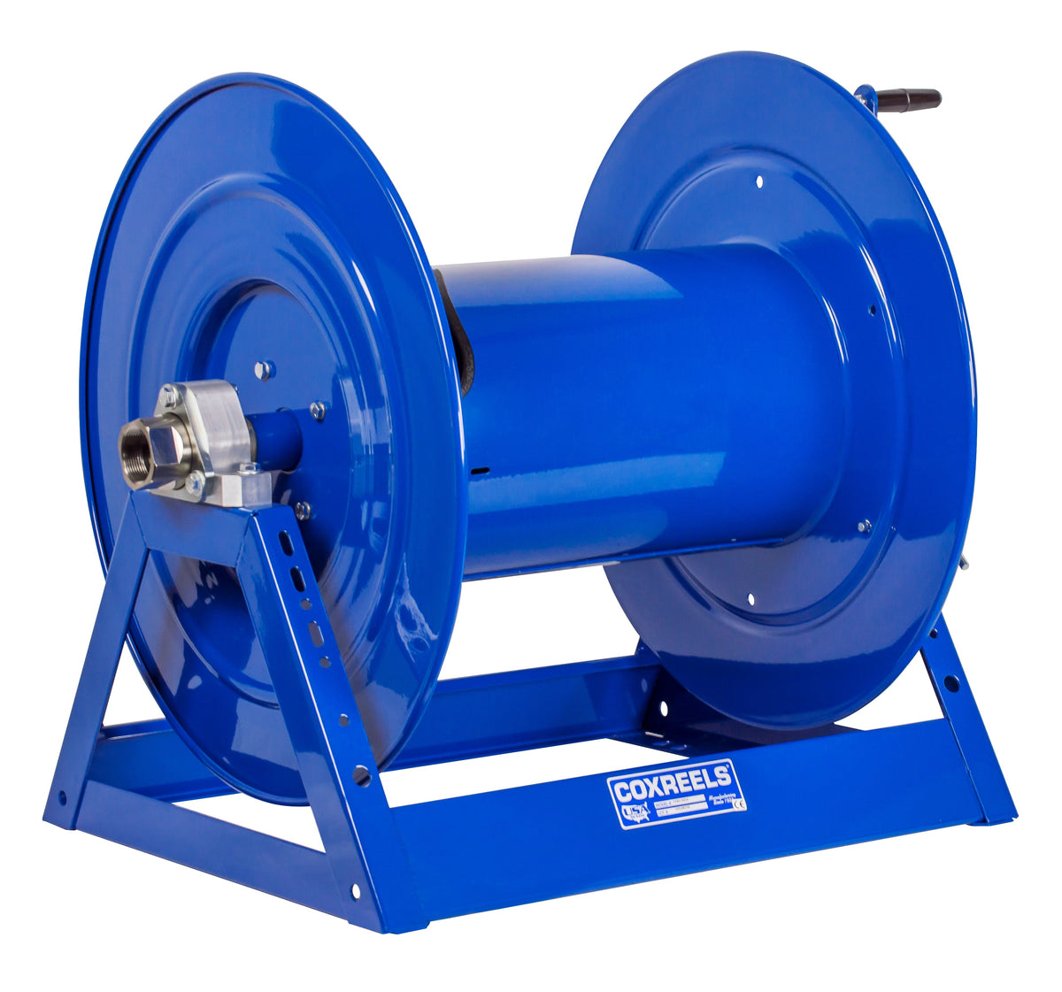 1185-3324 by Coxreels | 1185 Series | 1,500 PSI Hand Crank Hose Reel | 1-1/2" Hose ID, 1-1/2" FNPT Inlet | Steel | 175ft Capacity, Hose Not Included