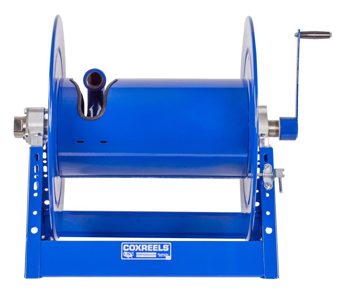 1185-2020 by Coxreels | 1185 Series | 1,500 PSI Hand Crank Hose Reel | 1-1/2" Hose ID, 1-1/2" FNPT Inlet | Steel | 70ft Capacity, Hose Not Included