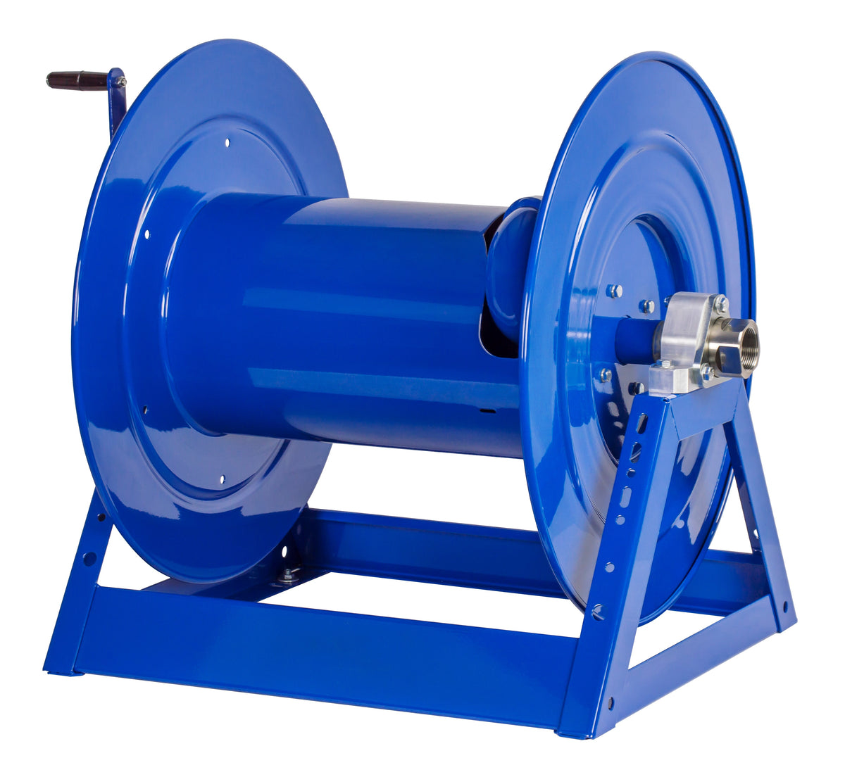 1185-1124 by Coxreels | 1185 Series | 1,500 PSI Hand Crank Hose Reel | 1-1/2" Hose ID, 1-1/2" FNPT Inlet | Steel | 50ft Capacity, Hose Not Included