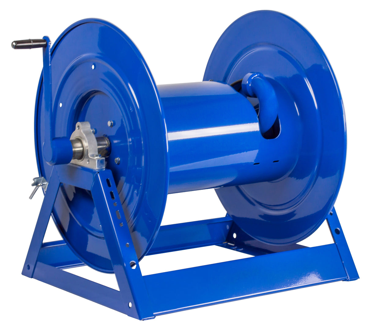 1185-2528 by Coxreels | 1185 Series | 1,500 PSI Hand Crank Hose Reel | 1-1/2" Hose ID, 1-1/2" FNPT Inlet | Steel | 150ft Capacity, Hose Not Included