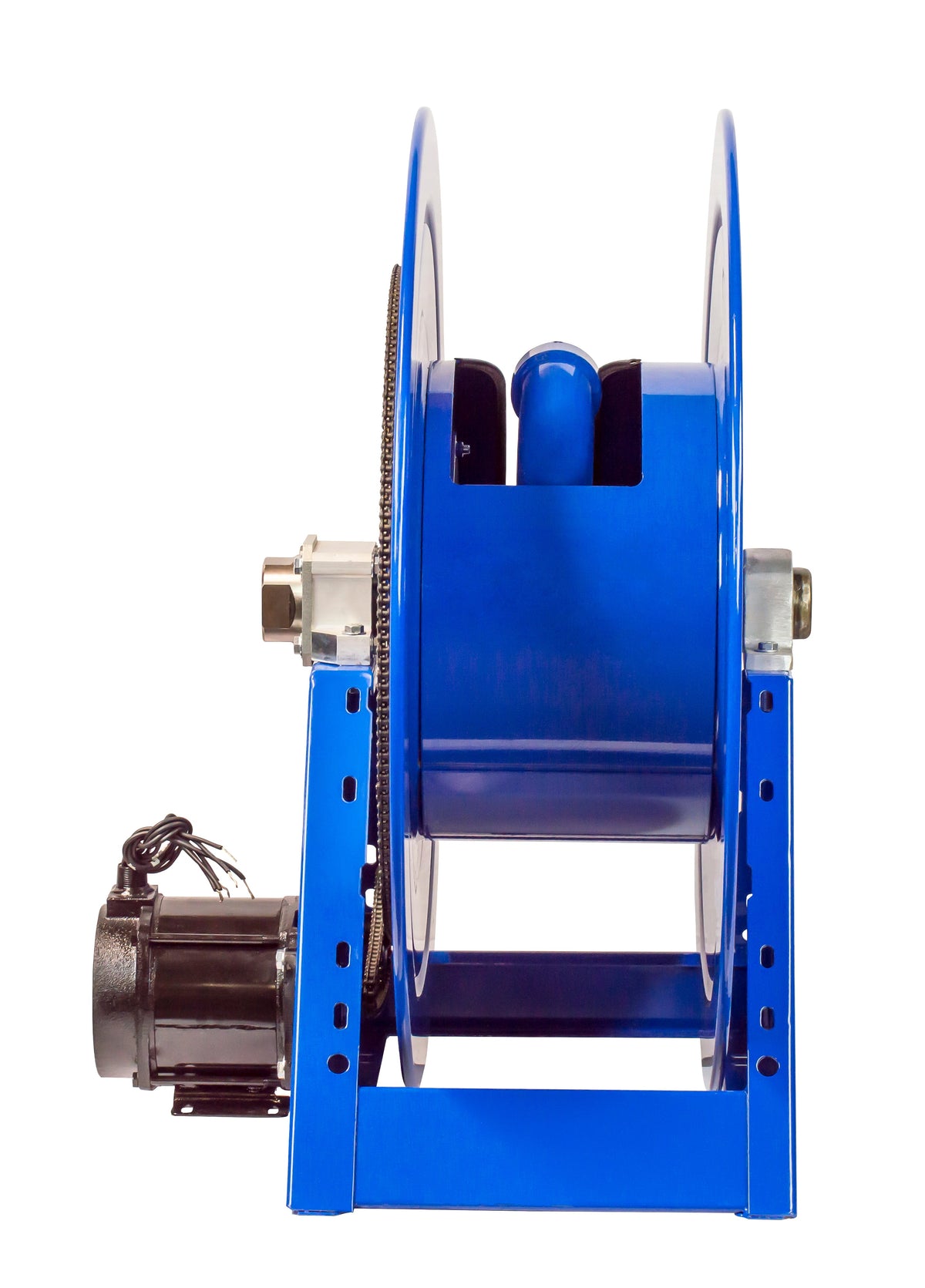 1195-1332-EJV3 by Coxreels | 1195 Series | 1,000 PSI Motor Driven Hose Reel | 230V AC 1/2 HP Explosion Proof Electric Motor | 2" Hose ID, 2" FNPT Inlet | Steel | 75ft Capacity, Hose Not Included