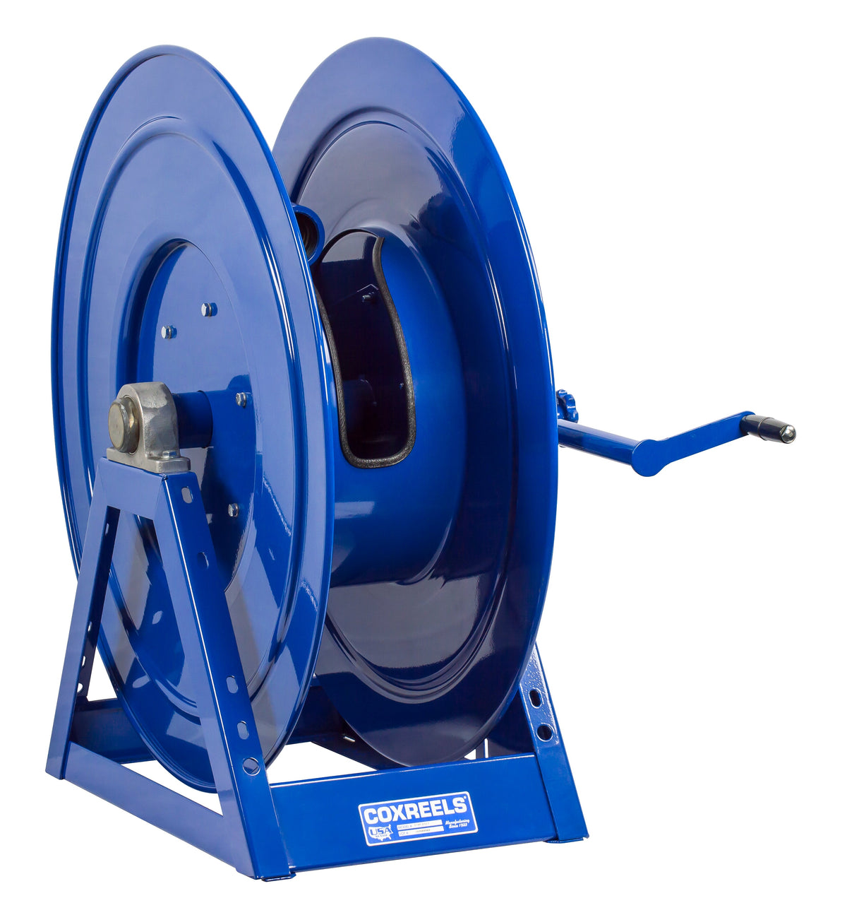 1195-2032-C by Coxreels | 1195 Series | 1,000 PSI Hand Crank Hose Reel | 2" Hose ID, 2" FNPT Inlet | Steel | 115ft Capacity, Hose Not Included