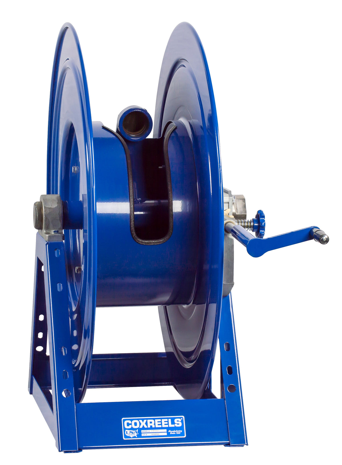 1195-1332-C by Coxreels | 1195 Series | 1,000 PSI Hand Crank Hose Reel | 2" Hose ID, 2" FNPT Inlet | Steel | 75ft Capacity, Hose Not Included