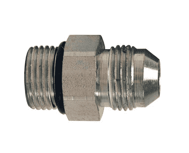 1231-06-10 Dixon Valve Zinc Plated Steel 9/16"-18 Male SAE Screw Thread x 7/8"-14 Male SAE O-Ring Boss Thread