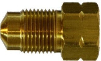 12335 (12-335) by Midland | Metric Hydraulic Brake Fitting | Metric Adapter | M10x1.0 Bubble Male Thread x 3/16" Tube OD Female Thread | Straight | Brass