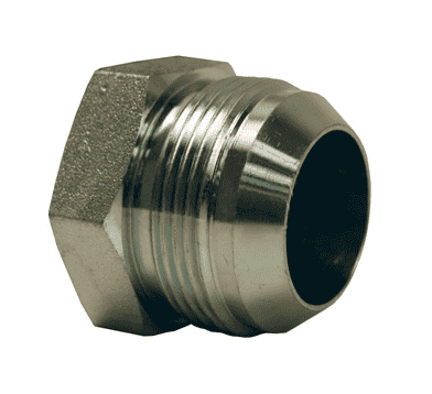 1254-20H Dixon Valve Zinc Plated Steel JIC Screw Thread Plug - 1-5/8"-12 Thread Size