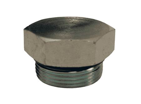 1255-04H Dixon Valve Zinc Plated Steel 7/16"-20 SAE O-Ring Boss Thread Plug
