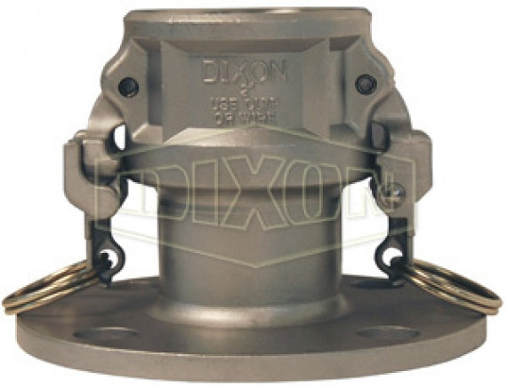 RDL400EZ by Dixon Valve | EZ Boss-Lock Cam & Groove Flange Adapter | 4" Coupler x 150# Flange | 7/16" Flange Thickness | 316 Stainless Steel