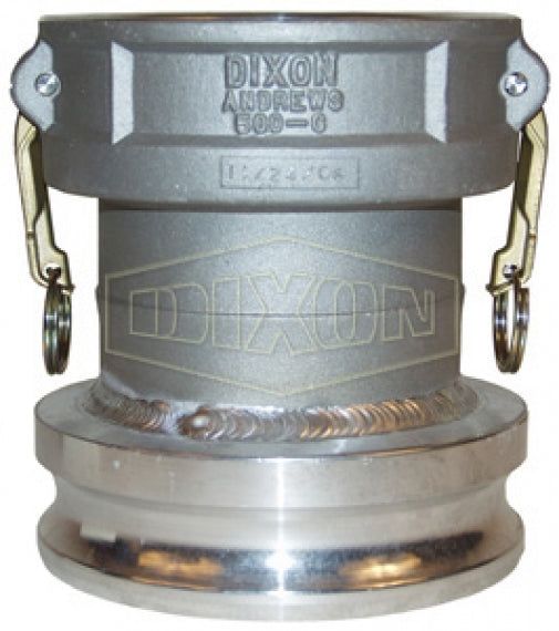 5060-DA-AL by Dixon Valve | Cam & Groove Reducer (Jump Size) Coupling | Type DA | 5" Coupler x 6" Adapter | Aluminum