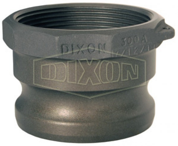 300-A-ALH by Dixon Valve | Cam & Groove Adapter | Type A | 3" Adapter x 3" Female NPT | Aluminum Hard Coat