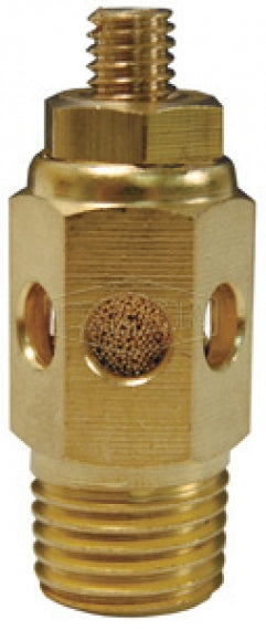 SCM18 by Dixon Valve | Pneumatic Speed Control Muffler | 1/8" Male NPT | 30 SCFM Max. Adjusted Flow | Brass