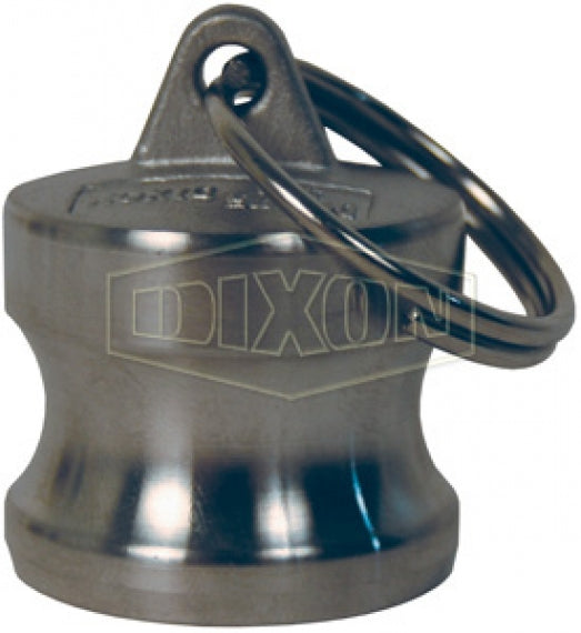 G250-DP-SS by Dixon Valve | Global Cam & Groove Dust Plug | Type DP | 2-1/2" Body Size | 316 Investment Cast Stainless Steel