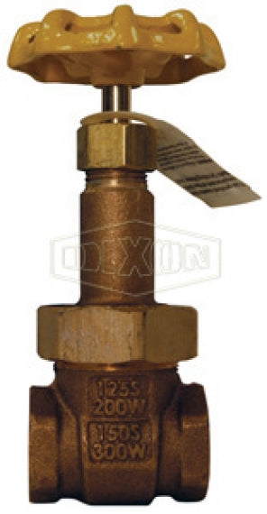DBGV125 by Dixon Valve | Domestic Gate Valve | 1-1/4" Female NPT x 1-1/4" Female NPT | Bronze