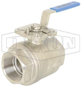 BV2HG-30011-A Dixon Valve 3" Two-Piece Industrial Stainless Steel Ball Valve - Seat: RTFE - Seal: PTFE
