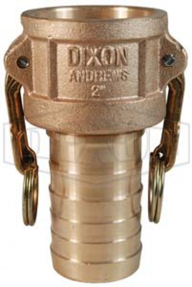75-C-BR by Dixon Valve | Cam & Groove Coupler | Type C | 3/4" Coupler x 3/4" Hose Shank | Brass