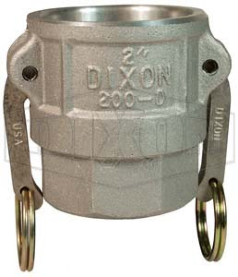 500-D-AL by Dixon Valve | Cam & Groove Coupler | Type D | 5" Coupler x 5" Female NPT | Aluminum