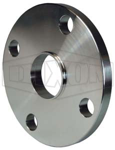 B38W-R100 Dixon Valve 316L Stainless Steel Sanitary Unpolished Weld Neck Flange - 1" Tube OD