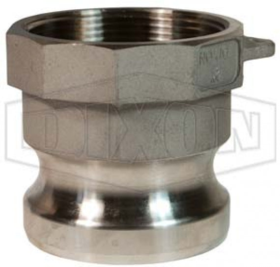 75-A-SS by Dixon Valve | Cam & Groove Adapter | Type A | 3/4" Adapter x 3/4" Female NPT | 316 Stainless Steel