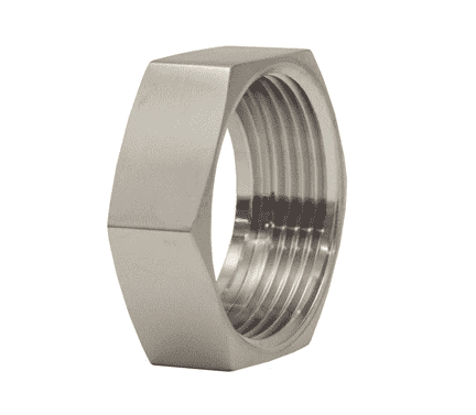 13H-G400RJT Dixon Valve Bradford Sanitary European Fitting - 304 Stainless Steel RJT BS:4825 Hex Nut - 4" Tube OD