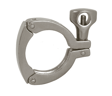 13MHHM-3P200 Dixon Valve 304 Stainless Steel Three Segment Sanitary Clamp - 2" Tube OD