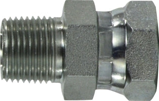 14041620 by Midland | Hydraulic Male Swivel | 1" Male Pipe x 1-1/4" Female NPSM | Adapter | Steel