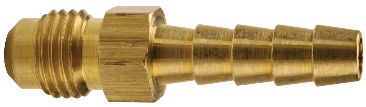 1420612C by Dixon Valve | Hose Barb Insert | Male 45° SAE | 1/2" Tube OD | 3/8" Hose ID x 1/2" Male SAE 45° Flare | Brass