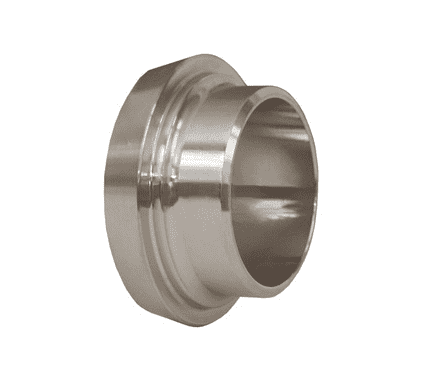 14A-R400DIN Dixon Valve Bradford Sanitary European Fitting - 316 Stainless Steel DIN Welding Liner - 4" Tube OD - 100 DN Size