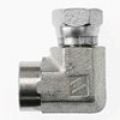 1502-20-20-FG by Brennan Inc. | -20 Female Pipe x -20 Female Pipe Swivel | 90° Elbow | Forged Steel